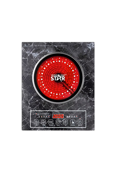 WINNINGSTAR ST-9105 2000W Infrared Ceramic Cooker, Touch Control Electric Hot...