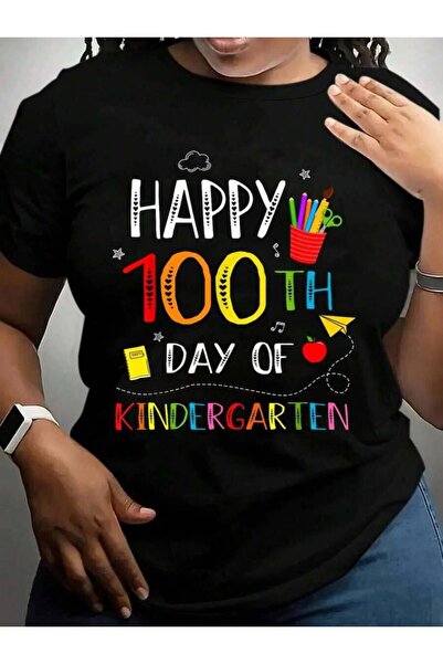2BIR 100 Days Kindergarten Happy 100Th Day Of Teachers Back To School Black G...