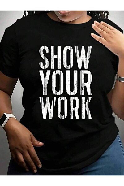 2BIR Show Your Work Shirt Men Women Teacher Back To School Black Graphic T Sh...