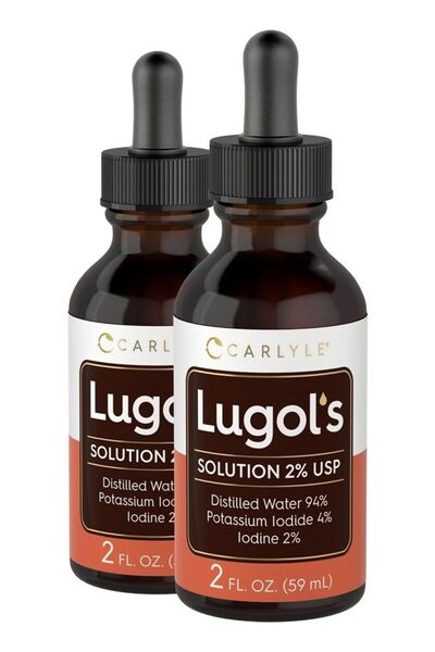 Carlyle Lugols Iodine 2 Percent 2 fl oz Twin Pack | Potassium Iodide and Iodi...