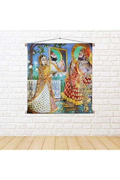 Generic ArtzFolio The Royal King in the Palace of Udaipur India Velvet Fabric...