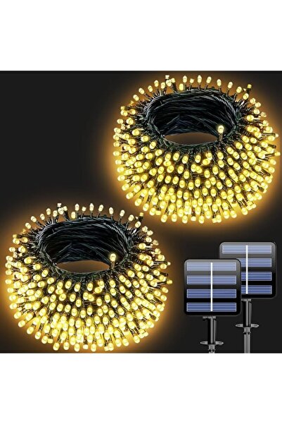 Generic 2 Pack 20M Solar String Lights Outdoor, Total 400 LED Solar Powered F...