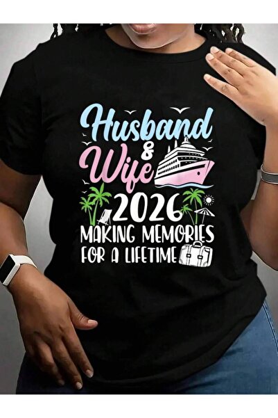 9JY Happy New Husband & Wife 2026 Making Memories Cruise Vacation Trip Black ...