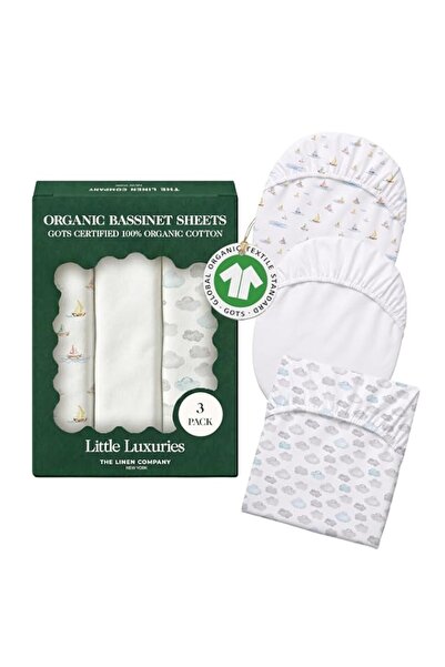 Generic 100% Organic Cotton Bassinet Sheets 3 Pack - 33'' x 20'' (84 x 51 cm)...