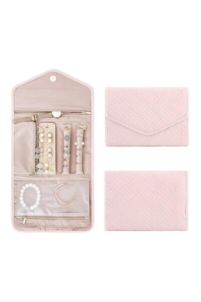 Generic Portable Jewelry Bag, Travel Jewelry Organizer, Fabric Jewelry Storag...