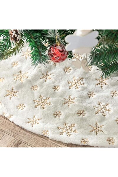 Generic Brand Plush Christmas Tree Skirts, 36 inches Luxury Snowy White Faux ...