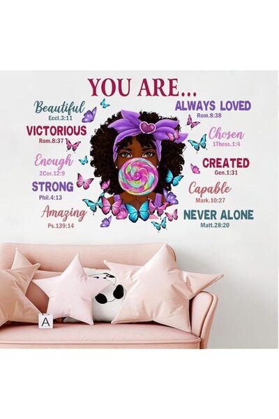 Generic Brand Mfault Black Girl Magic You are Beautiful Inspirational Wall De...