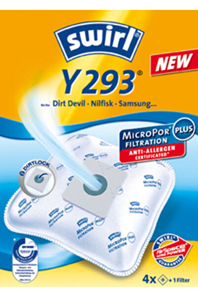 Swirl Σακούλες ηλεκτρικής σκούπας Y293, 4 τεμάχια, συμβατές με ηλεκτρικές σκο...