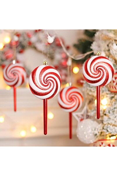 Generic Brand 10pcs Christmas Tree Decorations Plastic Glitter Barley Hanging...
