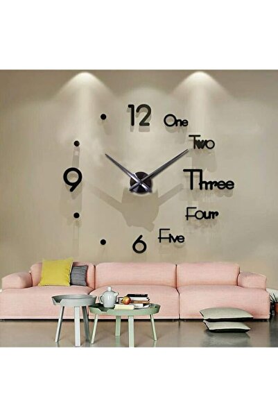 Generic Brand FASHION in THE CITY Large 3D Frameless Wall Clock Stickers DIY ...