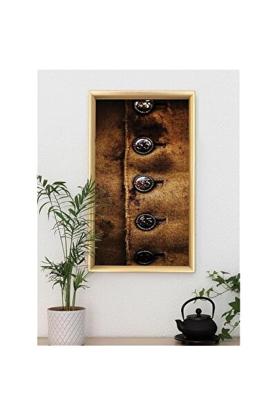 Generic Brand 'Brown Coat' Digitally Printed Wall Poster with Photo Frame by ...