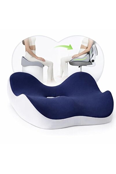 Generic Ergonomic Memory Foam Seat Cushion with Built-In Lumbar Support Gel-I...