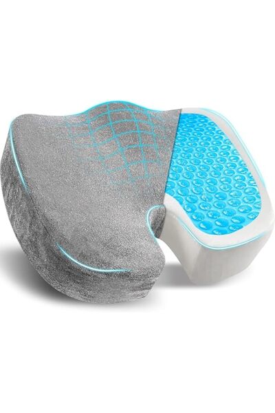 Generic Tazweeq Premium Gel & Memory Foam Seat Cushion, Doctor Recommended No...