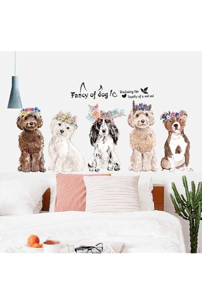 Generic Brand CHengQiSM Fancy of Dog Large Size Wall Stickers Wall Decor for ...