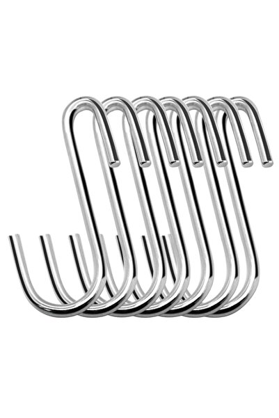 Generic ESFUN 30 Pack Heavy Duty S Hooks Pan Pot Holder Rack Hooks Hanging Ha...