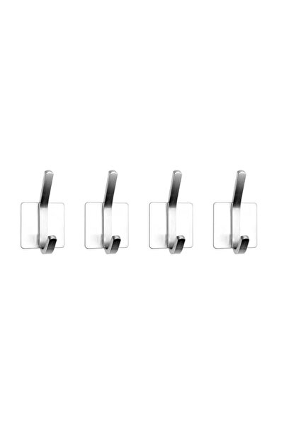 Generic Heavy-Duty Stainless Steel Wall Hook – Weatherproof & Rustproof [4 pcs]