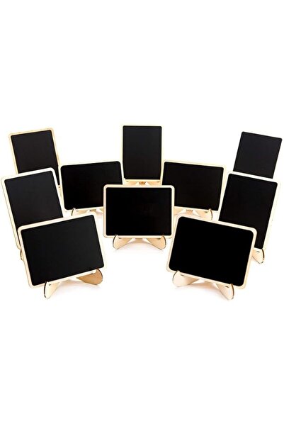 Generic Brand 10 Pcs Mini Chalkboard Signs with Easel Stand Rectangle Blackbo...