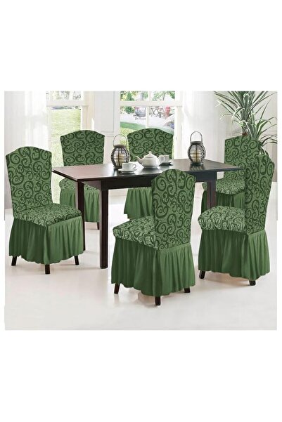 Generic Brand Fabienne Easy Fitted Woven Jacquard Dining Chair Cover Wrinkle ...