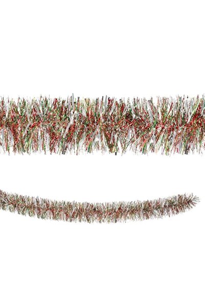 Generic Brand amscan Tinsel Boa Garland | Red, Green and Silver | 1 Pc