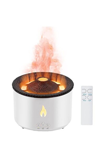 Generic Brand Volcano Humidifier Essential Oil Diffuser, Flame Air Diffuser M...