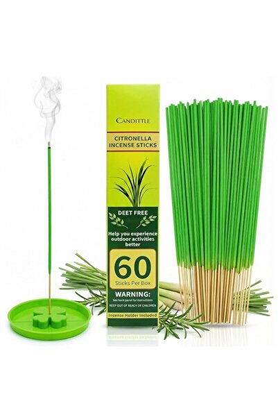 Generic Brand Mosquito Repellent Citronella Incense Sticks 60 PCS, Natural Ci...