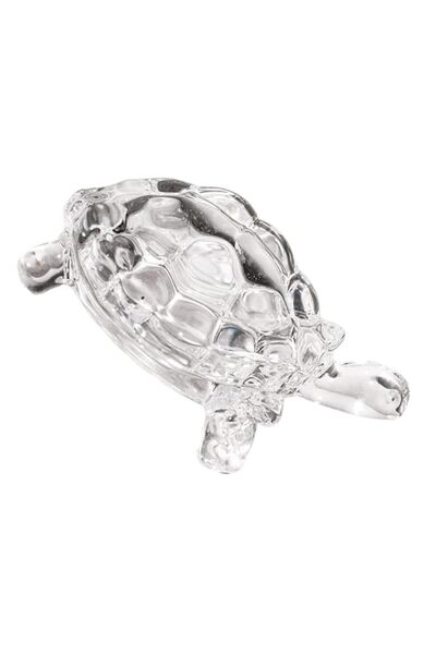 Generic EXCEART Chinese Feng Shui Tortoise 1Pcs Crystal Glass Turtle Statue F...