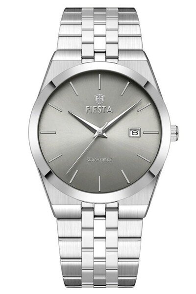Fiesta F25040M Men's Wristwatch with Steel Strap