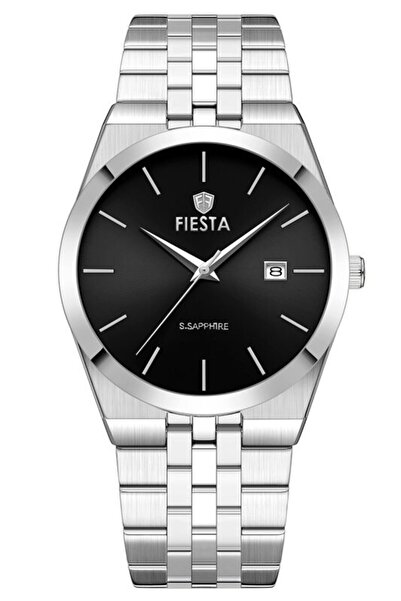 Fiesta F25040M Men's Wristwatch with Steel Strap