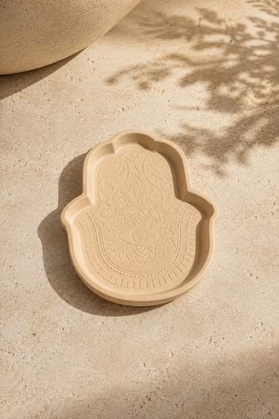 AN CANDLE ATELIER AN Mekân HAMSA Dekoratif El Formlu Sunum ve Obje Tabağı