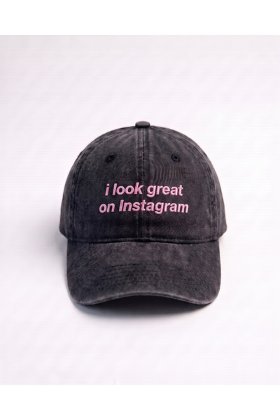 Tresore I Look Great on Instagram Embroidered Printed Hat / "I Look Great on ...