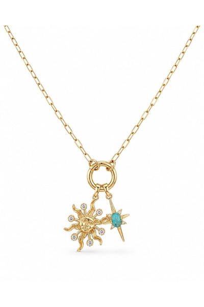 CHARMLUCKY ÖZEL SERİ GÜNEŞ-KUTUP CHARM KOLYE