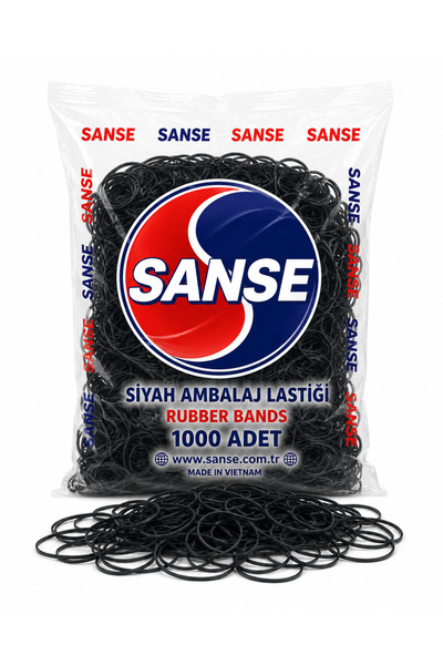 Sanse Siyah Paket Ambalaj Lastiği 40 mm – Para, Toka, Kırtasiye ve Paketleme ...
