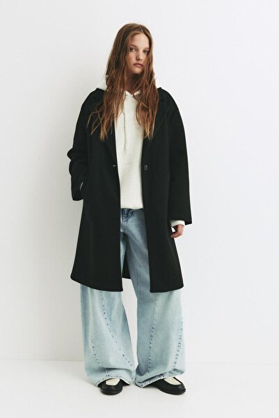 BUTE Allbucks P & B Buttoned Midi Cashmere Coat Abpnb00019