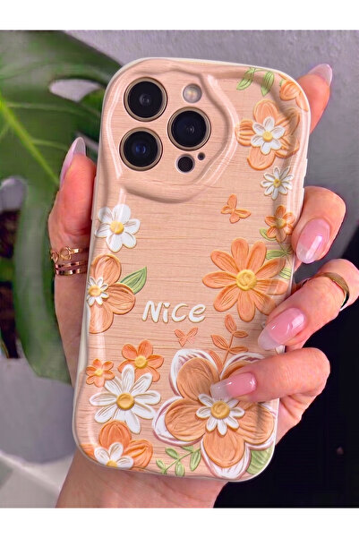 Rivor Apple iPhone 15 Pro Max Uyumlu Kılıf Kamera Korumalı 3D Kabartma Papaty...