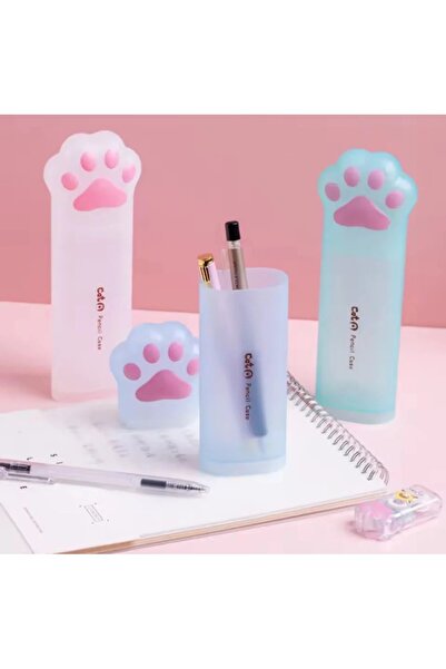 UĞURDAN Kawaii Kedi Pati Kalemlik – Kalem Kutusu Masaüstü Kalemlik Pati Tasar...