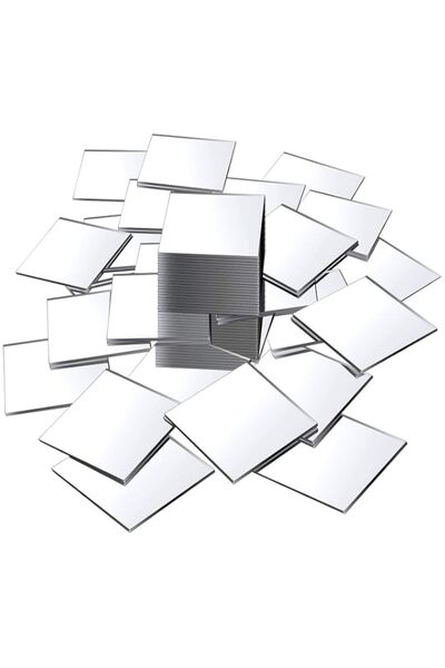 Generic BIGIMALL Silver Mirror Acrylic | Square| 3mm | 2 Inch x 2 Inch | Pack...