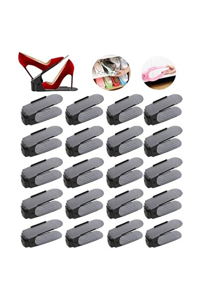 Generic RISETEX HOMDECO Shoe Slots Organizer 20 Pack- Shoe Stacker - Increase...