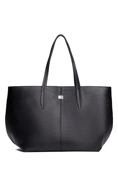Tommy Hilfiger Siyah Kadın Tote Çanta TJW SLOUCHY CITY TOTE