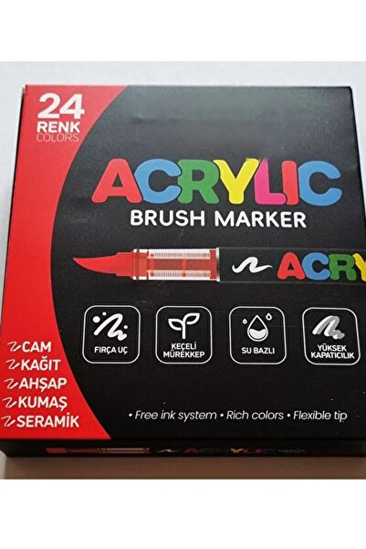 UFEN Acrylic Marker Brush Tip Acrylic Pen 24-Pack