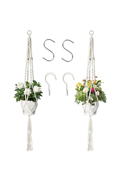 Generic Rayyan 2 Pack Plant Hangers, Indoor Outdoor Hanging Plant Holder with...