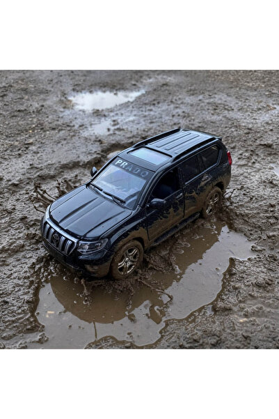 farddad Antrasit Toyota Prado Metal Oyuncak Araba, Çek Bırak Mekanizmalı, Açı...