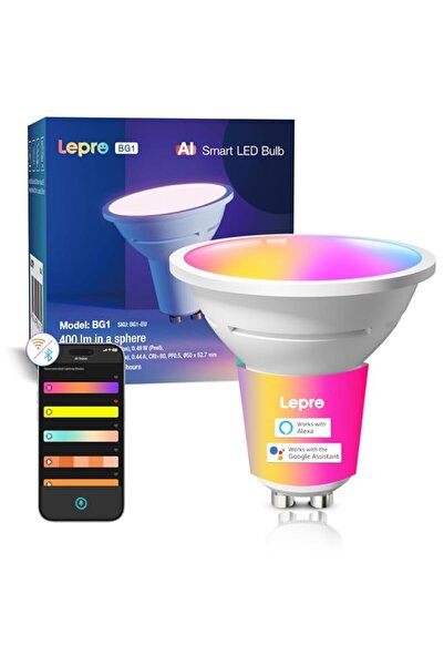 Generic Lepro BG1 AI Smart Bulbs GU10, 400lm 4.5W Spotlight Bulb Dimmable, RG...