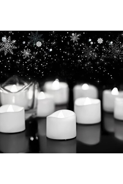 Generic THE WHITE SHOP 12PCS Halloween Candle Tea Lights Candles, 200+Hour Fl...