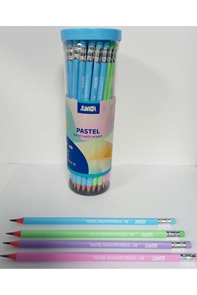 Junior Creion grafit cu guma Pastel 48/bc