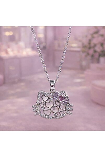 Heda Jewelry قلادة على شكل قطة لطيفة