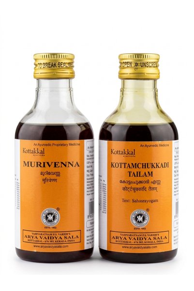 kottakkal arya vaidya sala Murivenna & Kottamchukkadi tailam (200ml)
