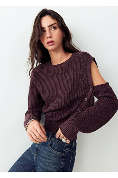 Mango Teen Cut out detaylı triko kazak