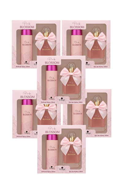 Tad Angel 6 Pieces Pink Blossom Gift Set Perfume 100ML and 200ML