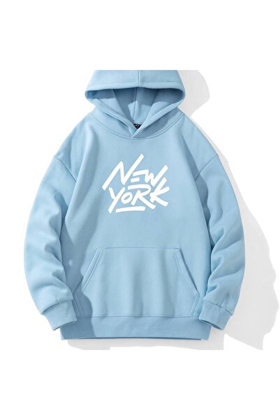 JANTIL MODA Unisex Oversize Φούτερ με κουκούλα, 3 κλωστές, τσέπη καγκουρό, με...