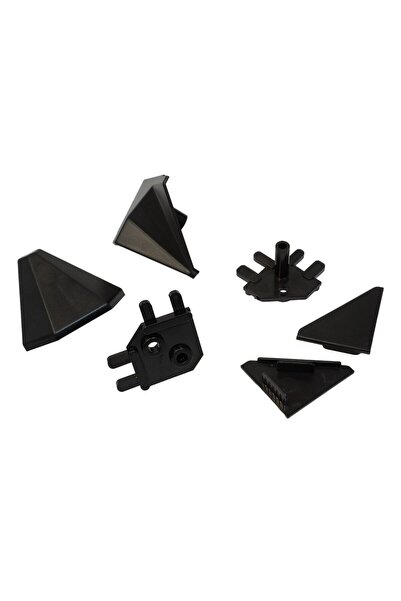 OEM Set accesorii pentru plinta antistrop, 16927, finisaj negru mat